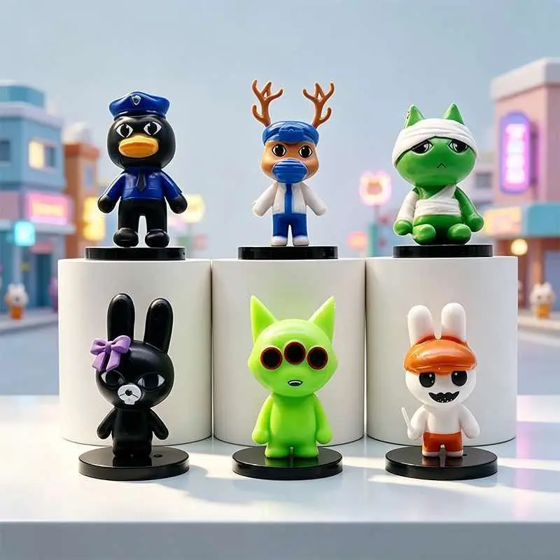 3.2 Inch Animal Hospital Series Handmade Model Blind Box Collectible Figure, Perfect Gift for Horror Game Enthusiasts