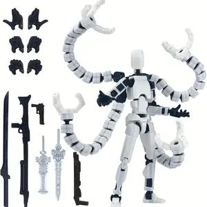 Doctor 13 Action Figure Already Assembled - 3D Printed Collectible with Costume & 4-Arm, Tentacle Arms, Suitable Display or Roleplay
