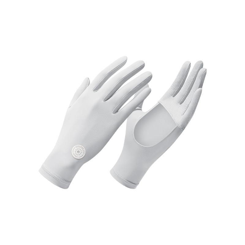Women's UPF 50+ Sun Protection Gloves - Fingerless Cooling Ice Silk Driving Gloves