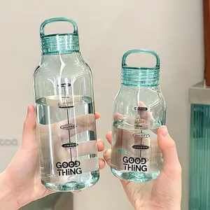 Transparent Portable Water Bottle, Leak Proof Water Bottles, leakproof design with heat-resistant durable material, lightweight reusable bottle for indoor and outdoor hydration, daily drinkware for water and cold beverages