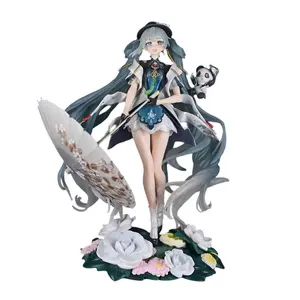Hatsune Miku Anime Figure, Standing Panda Hatsune Miku Model, Secondary Dimension Collectible Statue, Cute Girl Handmade Ornament