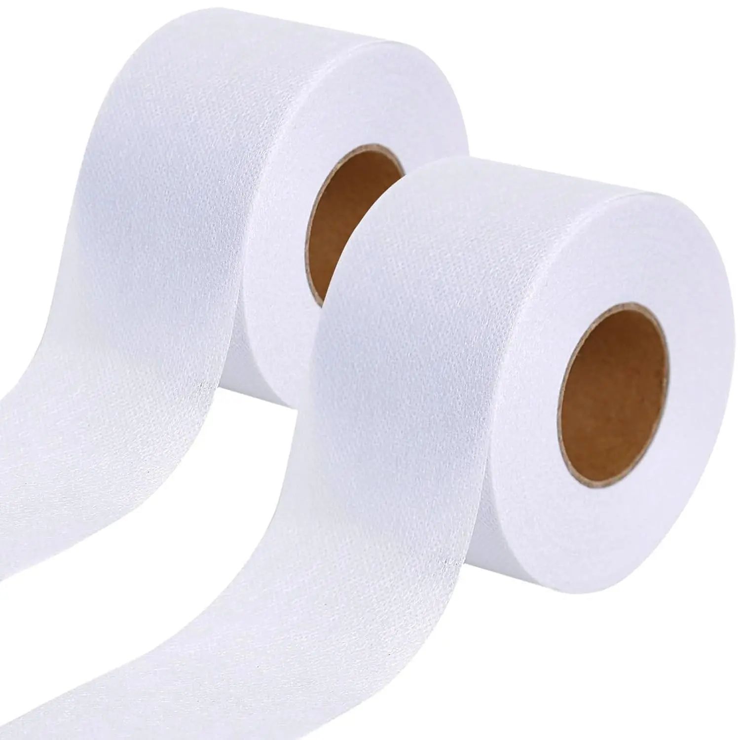 2 Rolls 1.5 Inches x 30 Yards White Fusible Batting Seam Tape, Fusible Sheer Binding Tape for Quilting Sewing