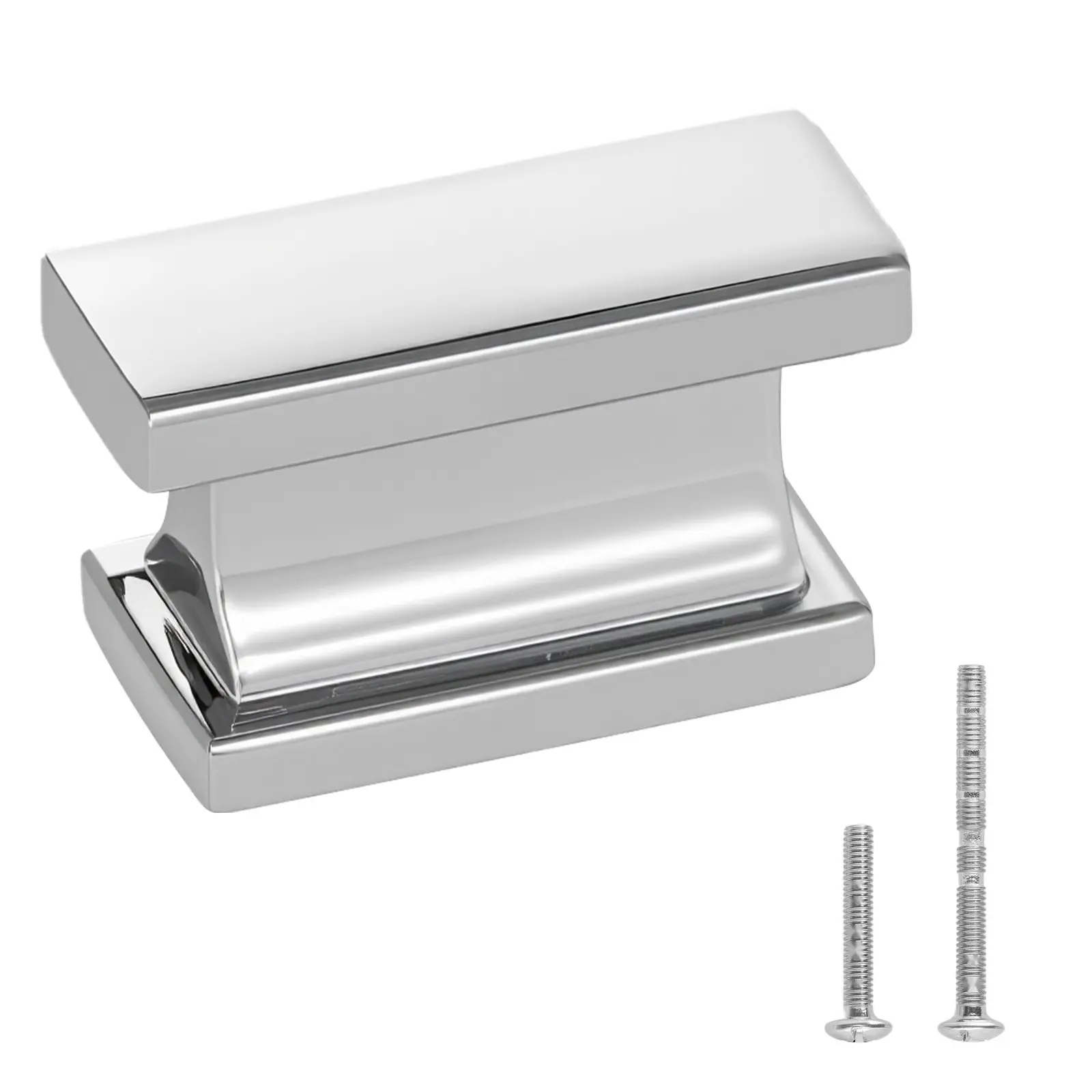 Cabinet Knobs And Drawer Pulls Set 10 Pack 1.42 Inch Rectangular Zinc Alloy Cabinet Hardware For Kitchen Cupboards And Furniture, Durable Metal Handles, Easy To Install, Universal Fit
