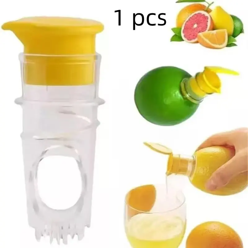 Manual Juicer, Multi-Functional Small Plastic Lemon Juice Extractor, Fruit Press Separator, Rotating Fresh Filter, Kitchenware