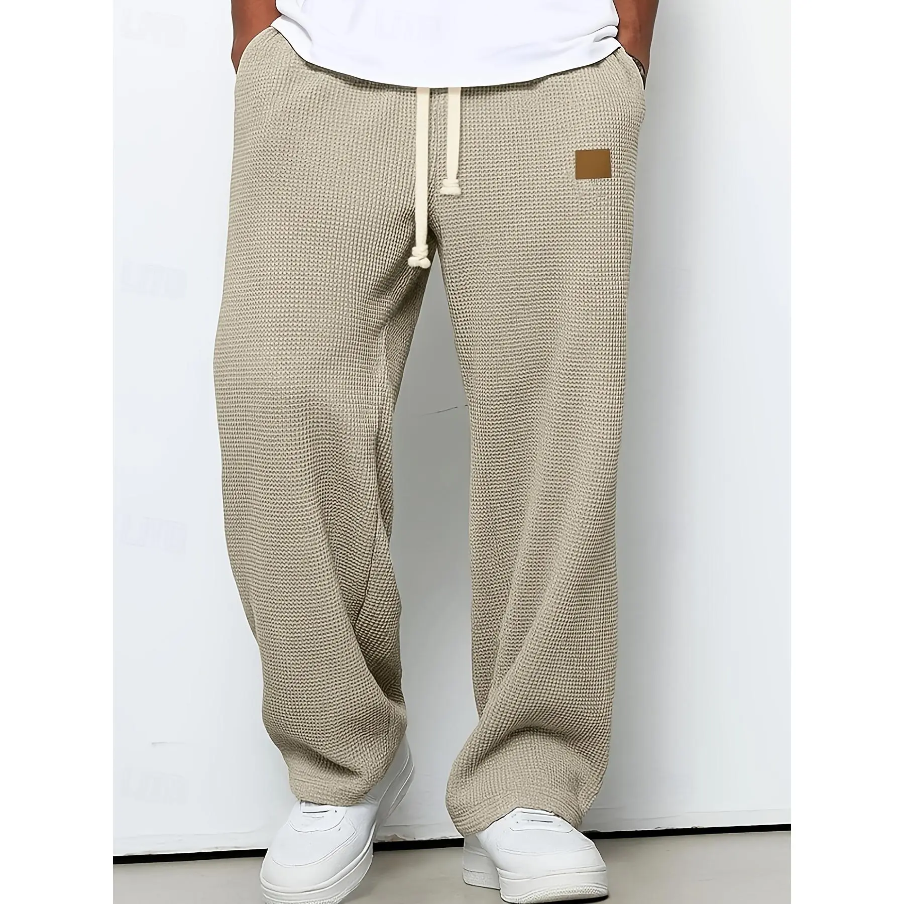 Men's waffle knit trousers