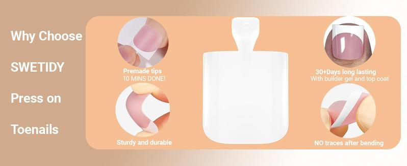Toe Nail Tips, Brown Soft Gel Press On Toenails, 150Pcs Short Square French Toenail Full Cover Press On Fake Toe Nails Salon Home DIY 15 Sizes Toe Nail Tips, Brown Soft Gel Press On Toenails, 150Pcs Short Square French Toenail Full Cover Press On Fake Toe Nails Salon Home DIY 15 Sizes