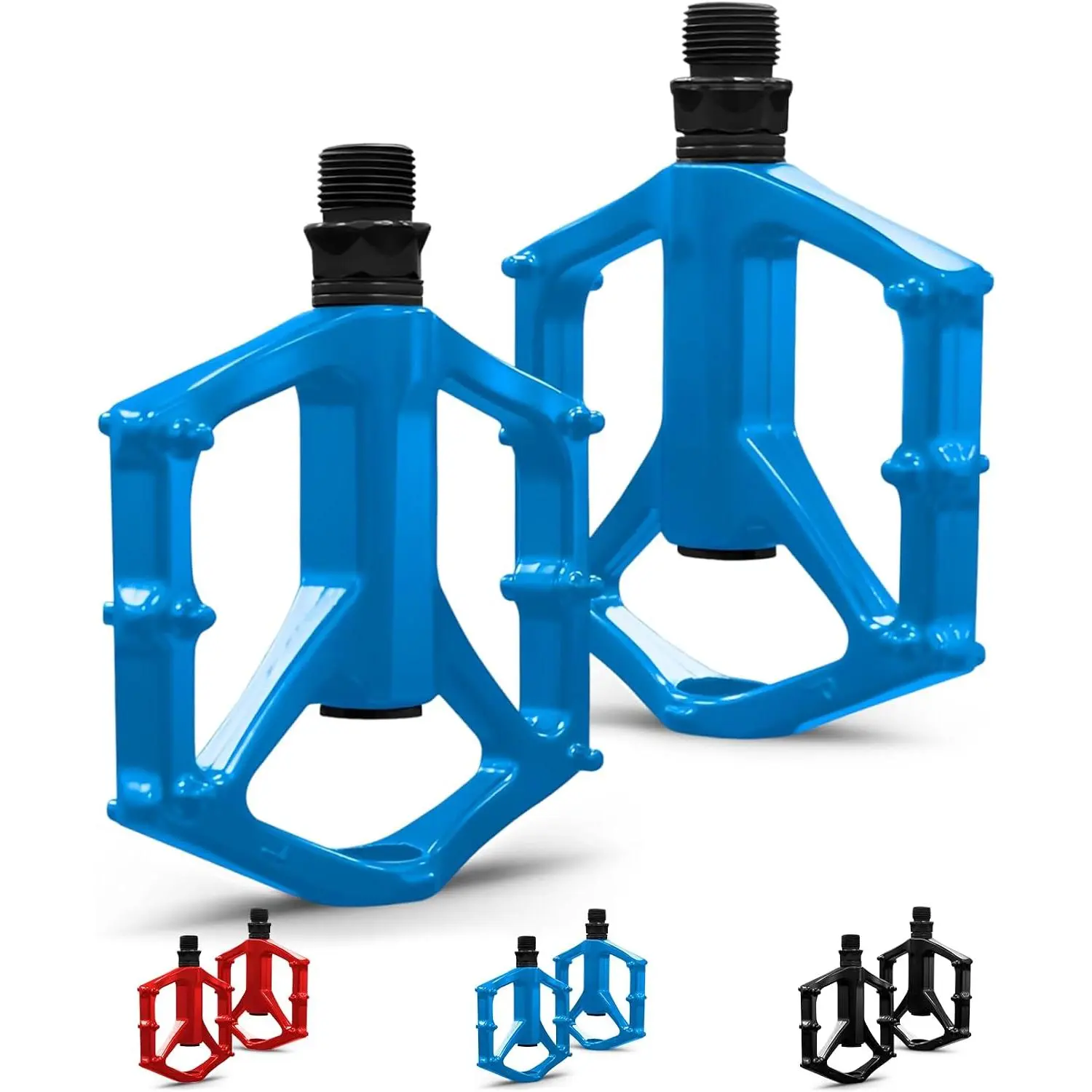 Mountain  Pedals,Road/MTB Flat Pedals, Non-Slip Lightweight  Alloy  Pedals, Fits 9/16" Road Mountain BMX MTB  Pedal