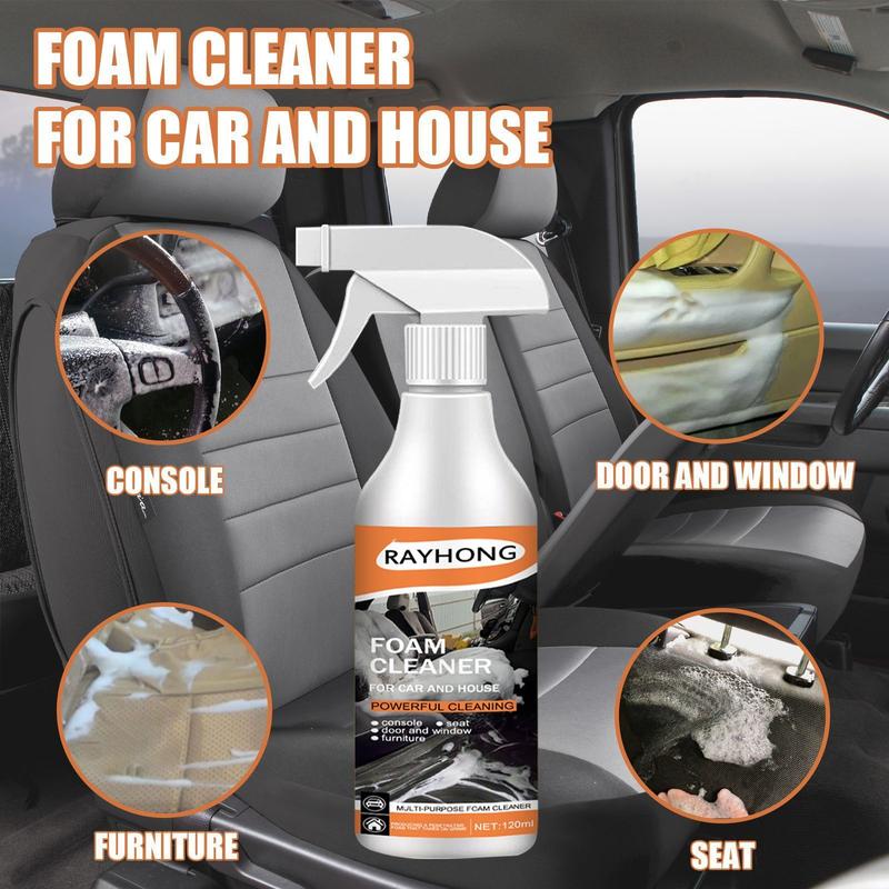 1set Car Multi-Purpose Foam Cleaner - Interior Steering Wheel Plastic Fabric Seat Stain Cleaner - For All Car Interiors - Suitable for Everyday Use - Perfect Gift for Car Enthusiasts