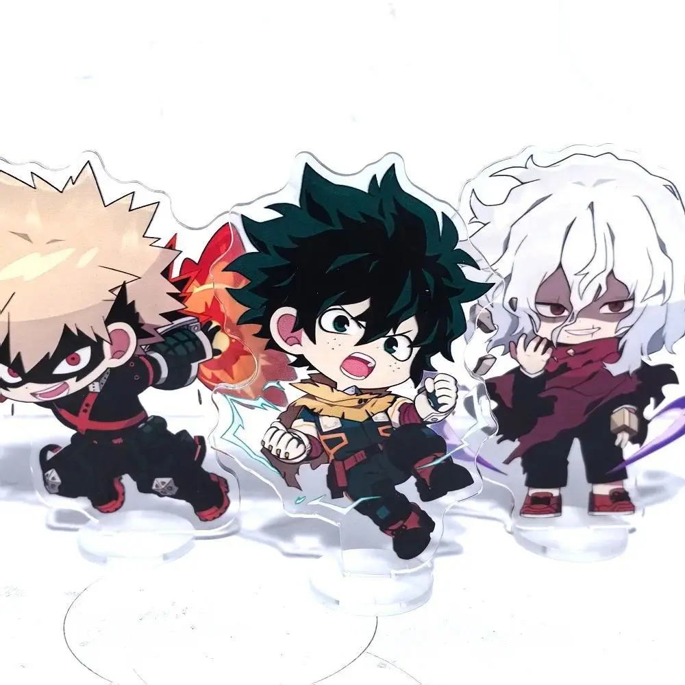 10cm My Hero Academia Anime & Manga Acrylic Stand Figure - Deku, All Might, Shigaraki Tomura Model, Unisex Desk Decor, Fans' Collection Prop, DIY Gift (Toys & Hobbies Classic & Novelty Toys), House Decoration