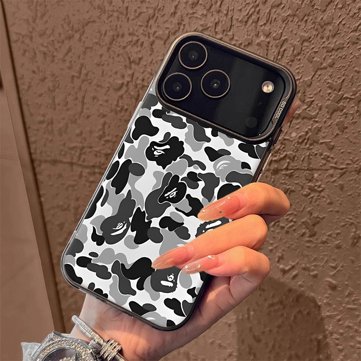 YR-10 pattern Phone Case, IMD Material Black, Suitable for iPhone 17 Pro Max 17Air, 16,11, 12, 13 Pro Max, 14 Pro Max, and 15, Design Black Friday LB Protectors