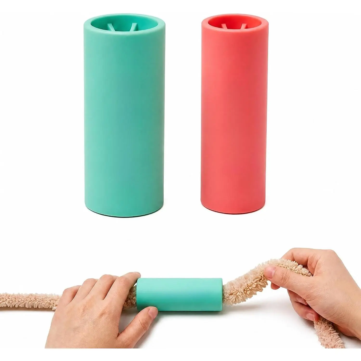 Yarn Fluffer Tool Set (1 Large + 1 Small), Restore Flattened Chunky & Chenille Yarn, Yarn Reviver for Chunky Blankets, Knitting, Crochet &  Yarn