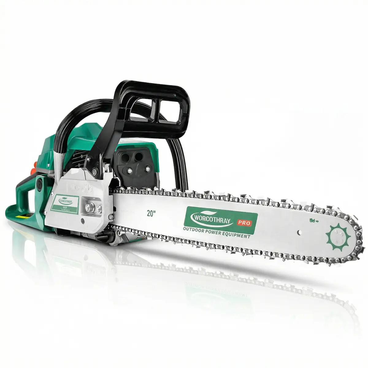 Aobtkel62CC 2-Stroke 20" Gasoline Chainsaw Power Engine Wood Cutting Gas Chain Saw