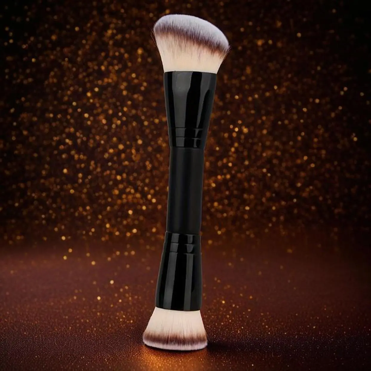 Double-Ended Portable Multi-Purpose Foundation and Contouring Sculpt Bronzing Brush, Dual Ended Makeup Brush, Make Up Brushes