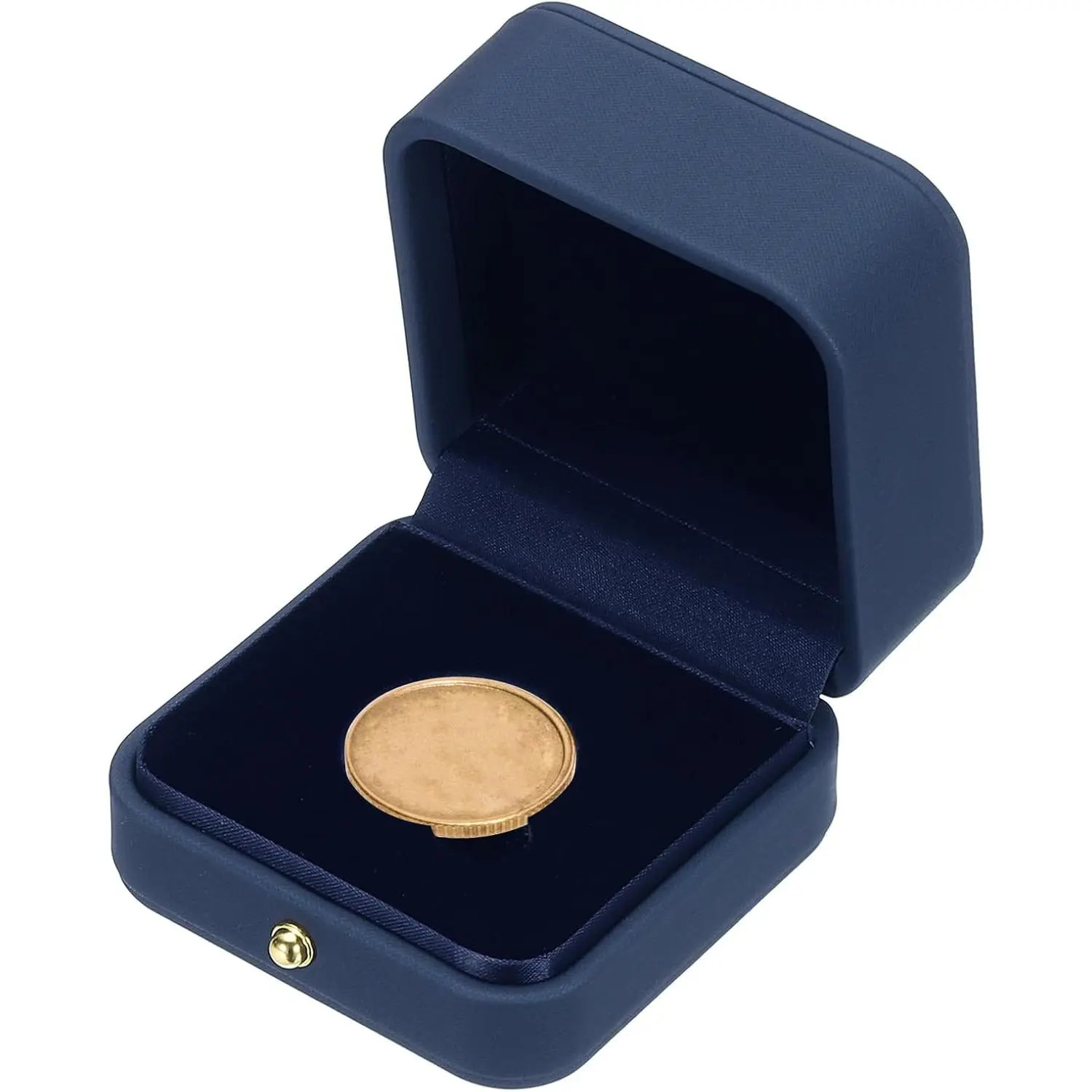Display Box,  Presentation Display Box  Box  Case with  Holder Fit 30mm  for  Dollar Collectors, Blue