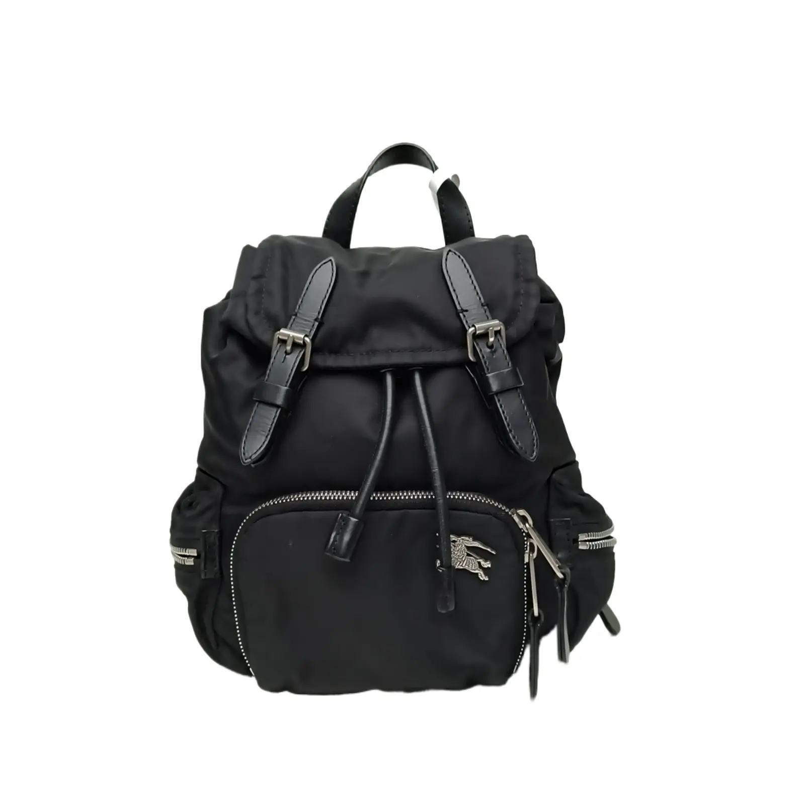 Pre-owned BURBERRY 【alea】Burberry Black Knight Sliver Hardware P236273731