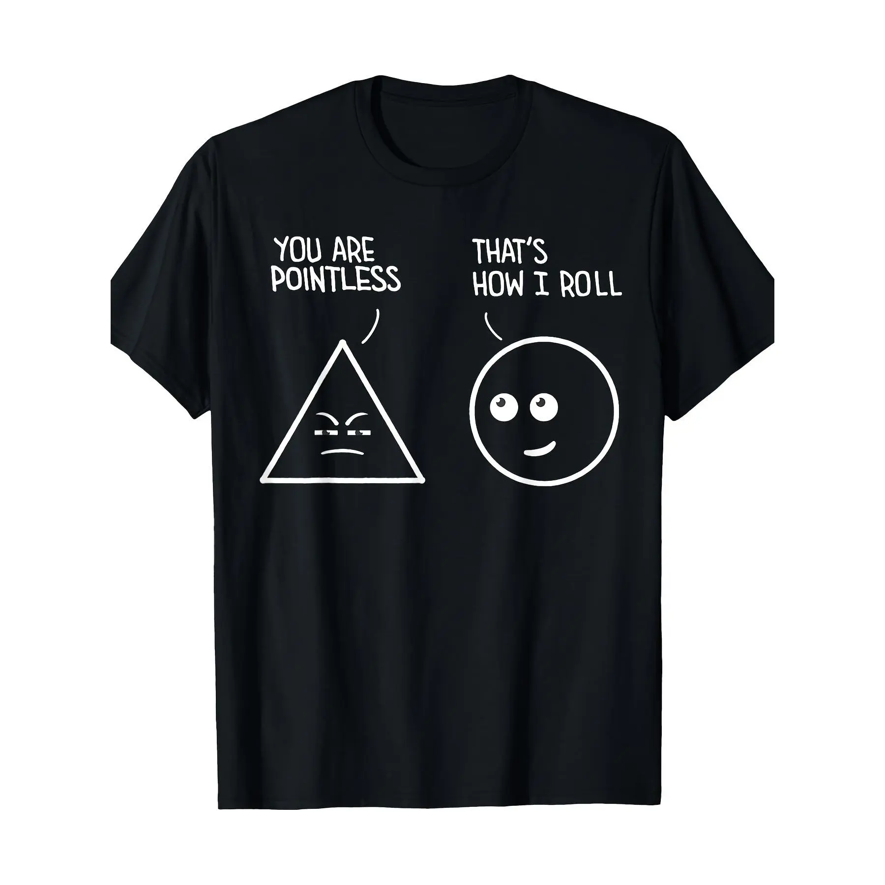 Men's Single Crew Neck Short Sleeve T-Shirt, Featuring the Best Funny Math Teacher Jokes, Humorous Science, Fun Math Pun Graphic, Versatile for All Seasons and Casual Wear