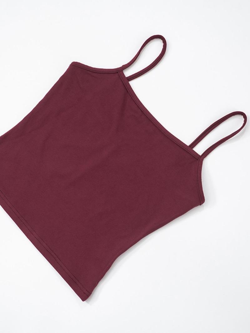 Two-Piece Set Women's Solid Color Cami Top & Pants, Casual Sleeveless Top & Pants for Daily Wear, Ladies Summer Clothes, Soft Set