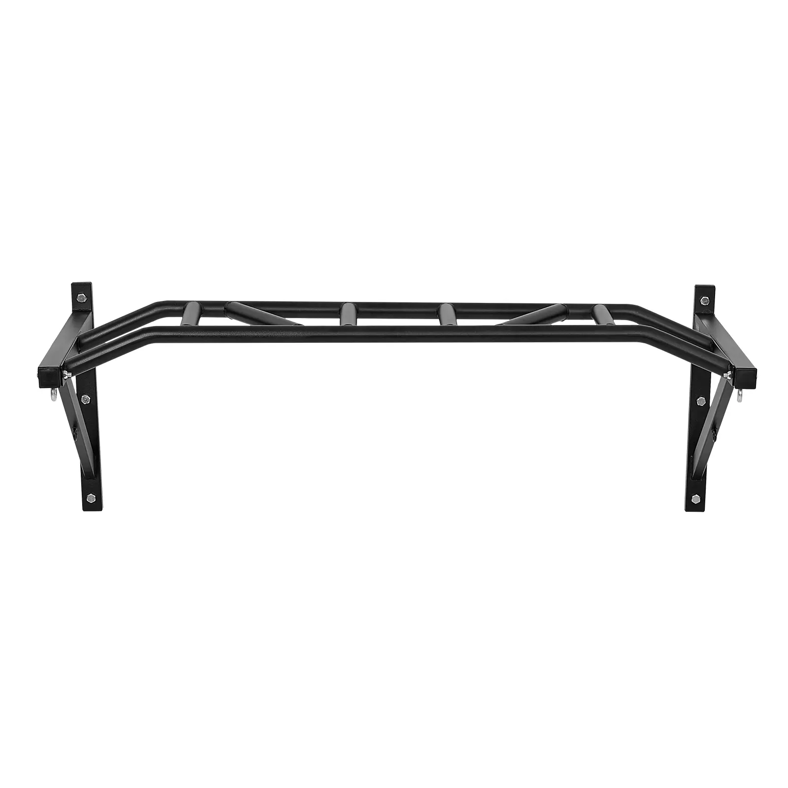 Pull Up Bar, Multi Grip Wall Mounted Pull Ups, 440 lbs / 200 kg Max Weight Capacity, Carbon Steel Construction, 1.25 in Anti-Slip Handles, Ergonomic Design
