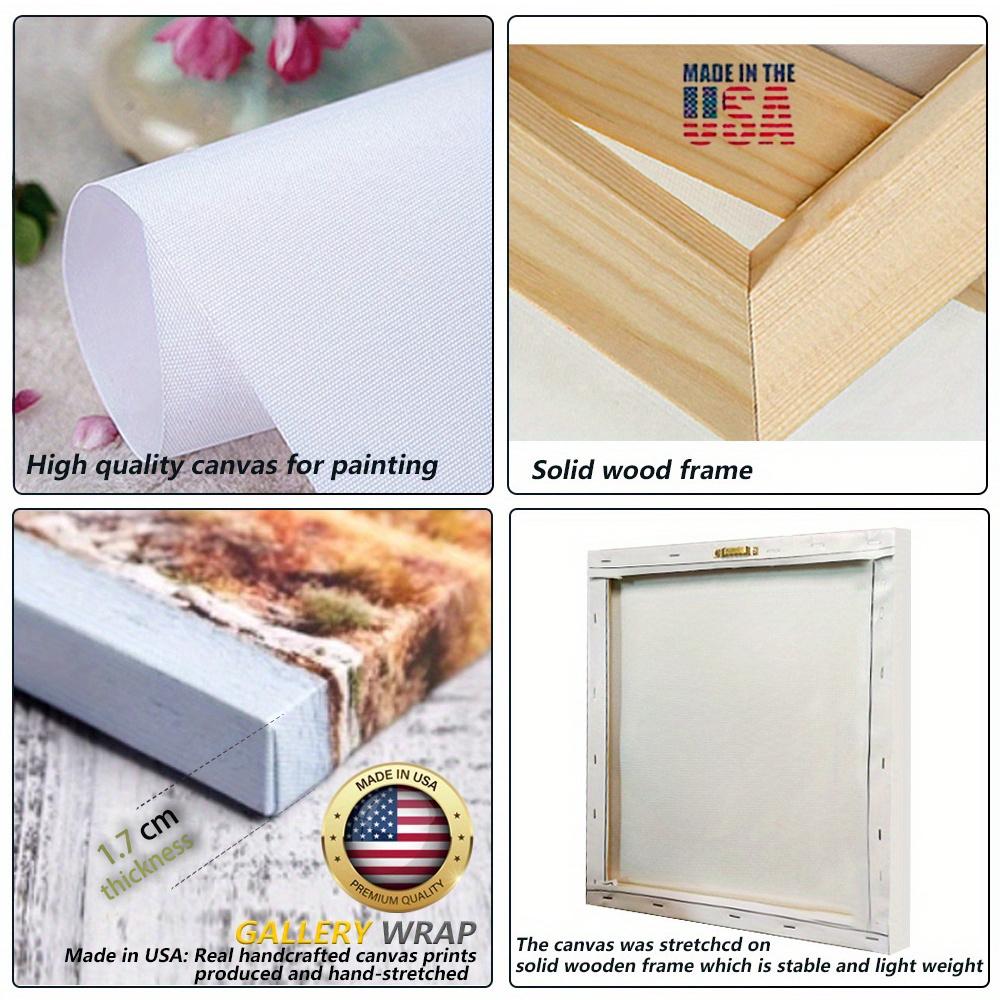 Wooden Frame Canvas Wall Art, Donald Trump Cigar Portrait, Ready to Hang, Home Decor, Office, Cafe Decoration, Gift Idea - Mixed Color Wood