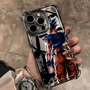Classic Teen Anime G-Gokus Creative Graffiti Design Phone Case for iPhone 17 Air 16 15 14 13 12 11 Pro Max Plus , X, XR, XS Max, 8, 7 Plus and Samsung S26 S25 S24 S23 S22 Plus Ultra- Shockproof Transparent Soft Back Cover