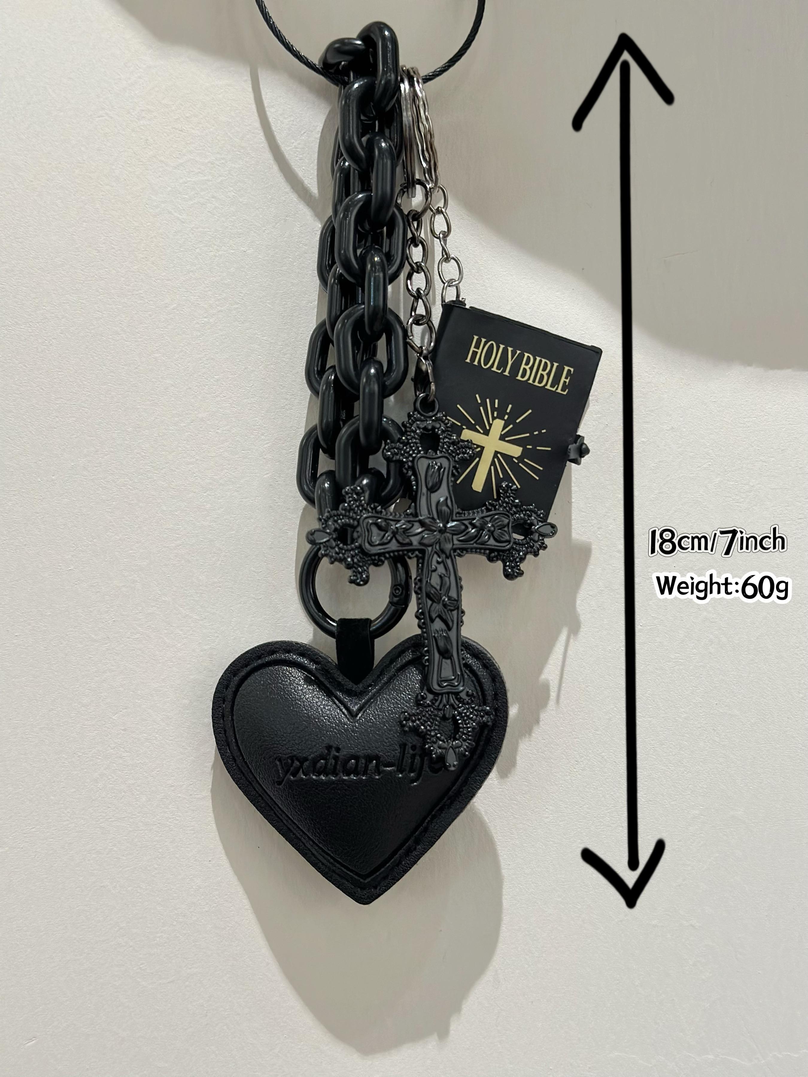 Gothic Style Bag Decoration, Fashionable Bag Keychain, Bag Charm for Women & Men, Trendy All-match & Exquisite Heavy Duty Keychain for Birthday Gift