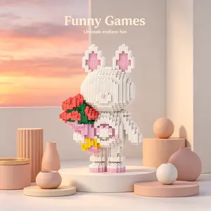 Wwjd Universe Star River Flower Heart Bear Building Blocks 3D Puzzle Model, Stress Relief Toy, Indoor Decoration, Holiday Gift
