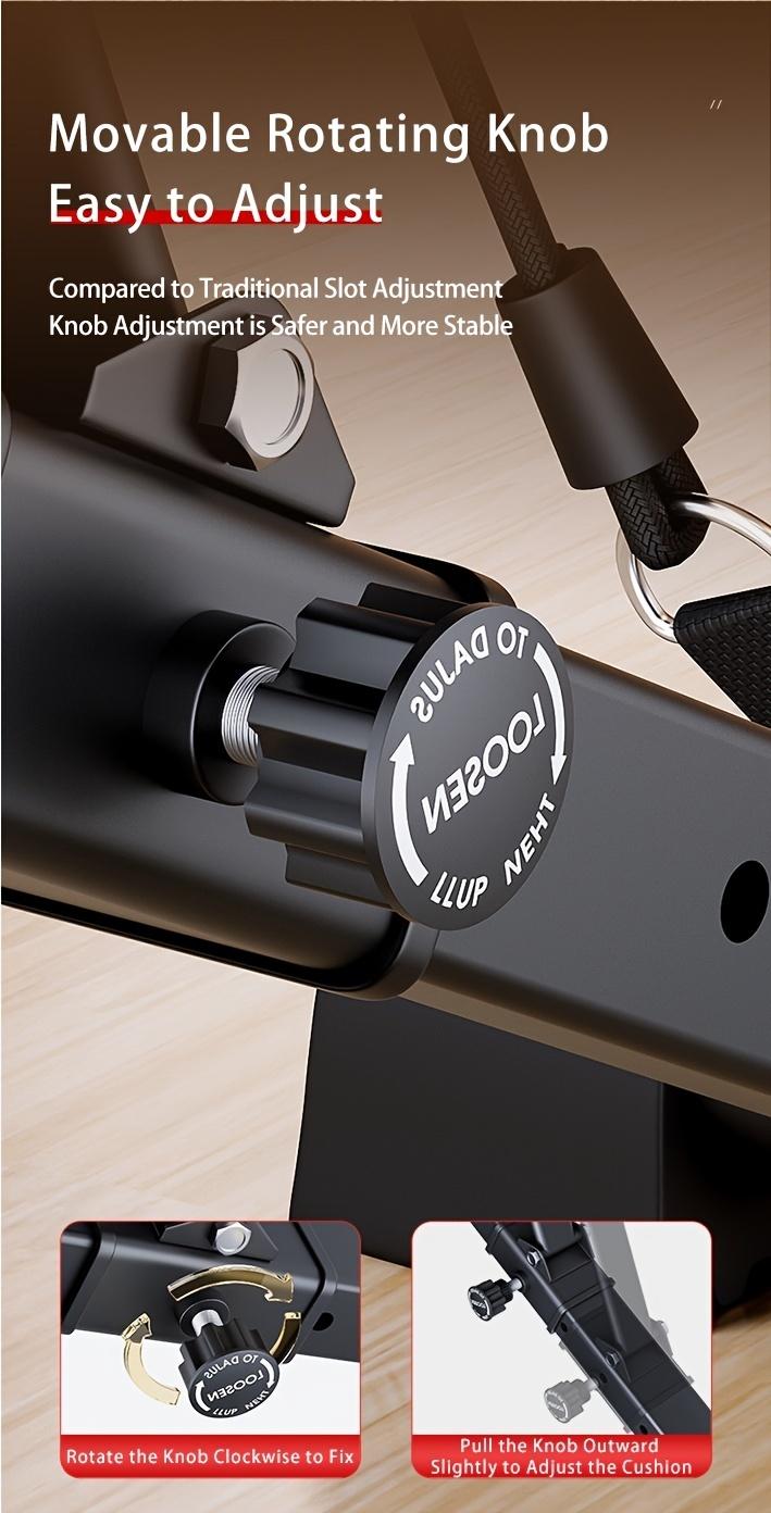 Sports equipment 1pc Adjustable Weight Bench For Full Body Workout, Foldable Bench Press Bench With Resistance Bands, For Strength Training, Body Workout