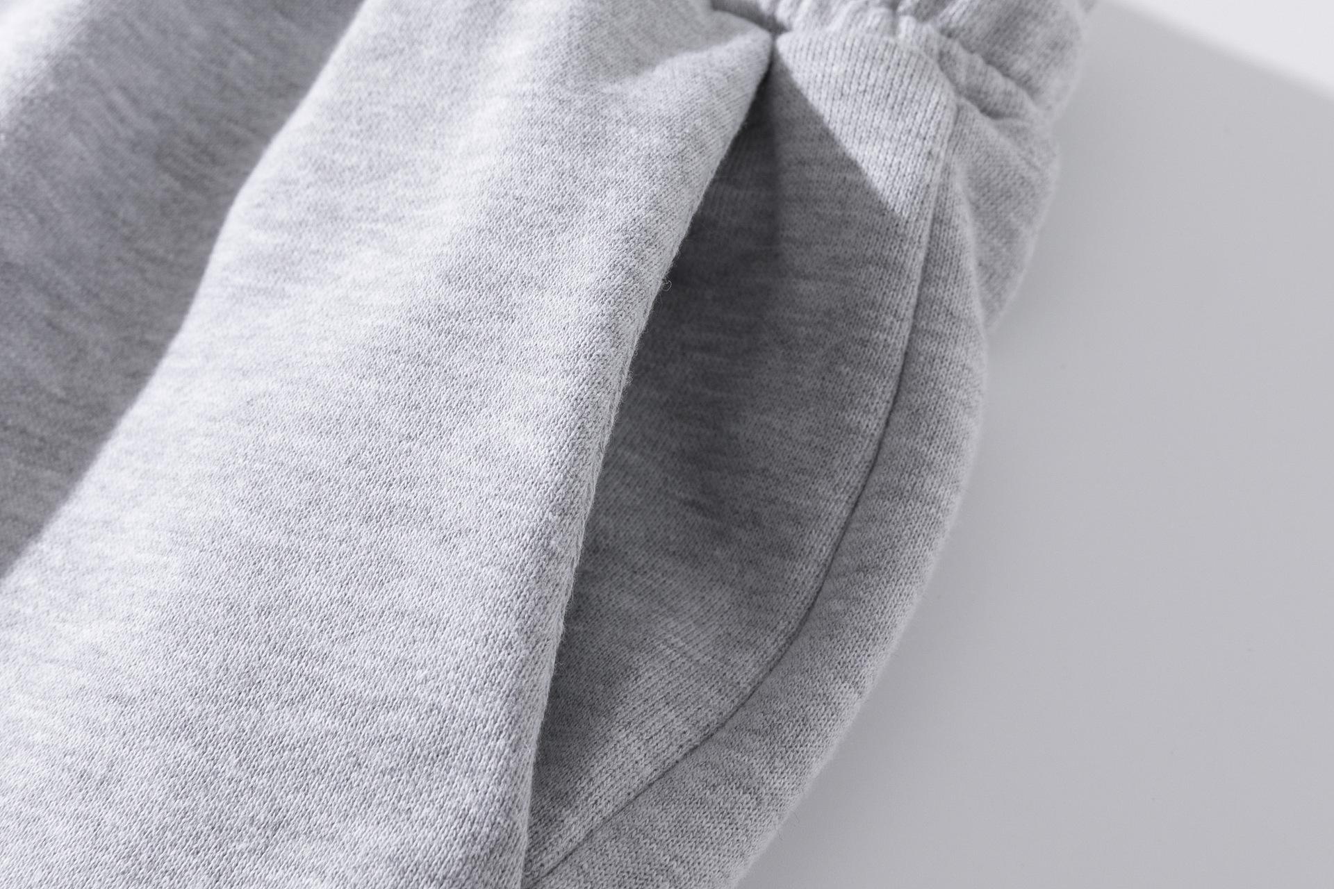 300G Loopback Cotton Shorts - Blank Solid Color Casual Unisex Summer Shorts, Quarter & 5-Inch Lengths, Loose Fit Sweat Shorts