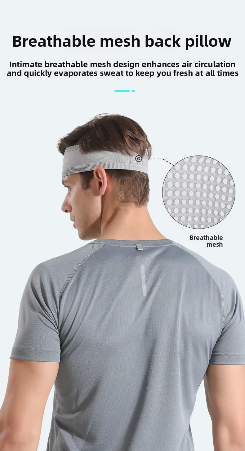 Summer sports headband Outdoor basketball running antiperspirant belt Wide mesh breathable sports headscarf Sweat guide headband