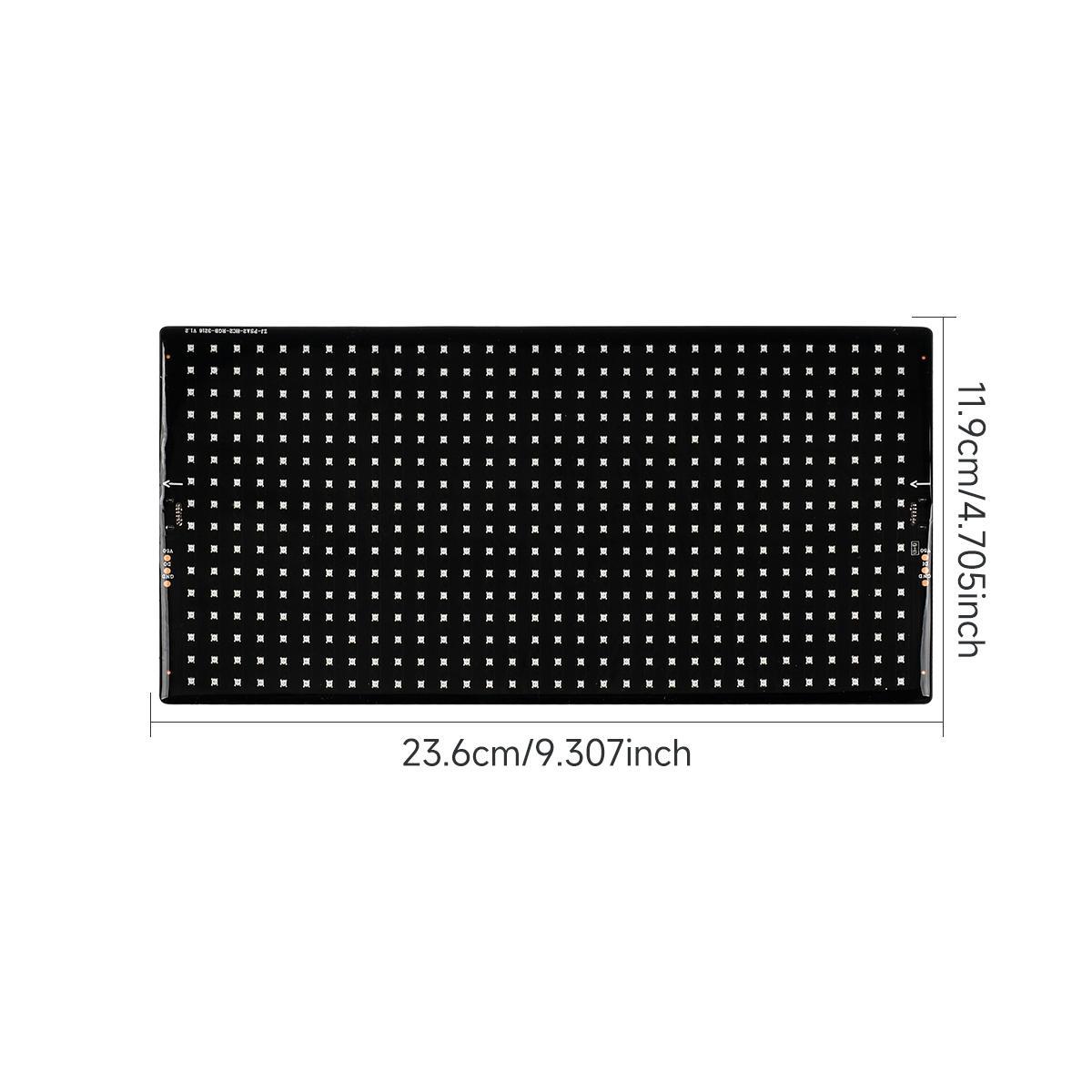 Car LED Matrix Pixel Panel, Flexible LED Display Screen with APP Control, DIY Night Light & Halloween Decoration, Car Decorative Light