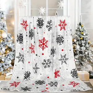1pc Christmas Gift Blanket, Snowflake Christmas Blanket, Creative Gift Blanket for Family, Friends and Colleagues at Christmas, Sofa Blanket, Throw Blanket