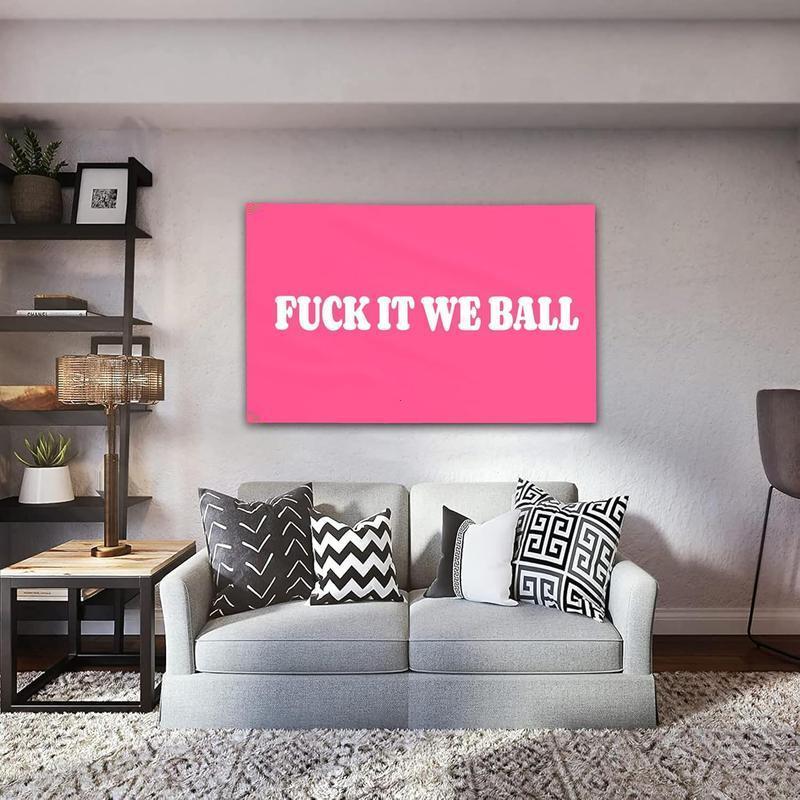 Play Together Flag Pink 40x60 Fun Men's Cave Wall Decoration Suitable for Rooms, Teenagers, Girls Indoor and Outdoor Bedroom and College Dorm Wall Decoration Tapestry Gift Home Decoration Tapestry Pink Bedroom Accessories