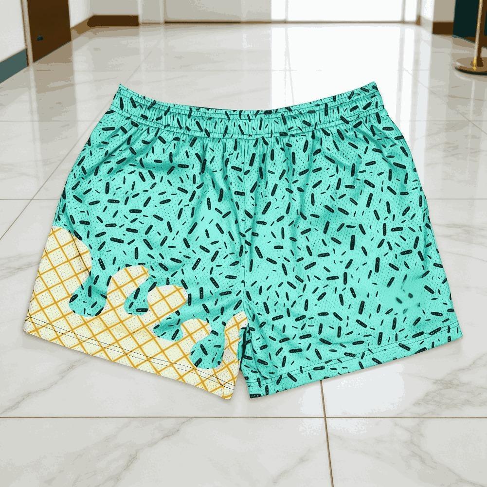 New Halloween Graffiti Shorts Men Women Breathable Comfortable Sports Shorts American Retro Basketball Shorts Streetwear Summer Casual Athletic Shorts