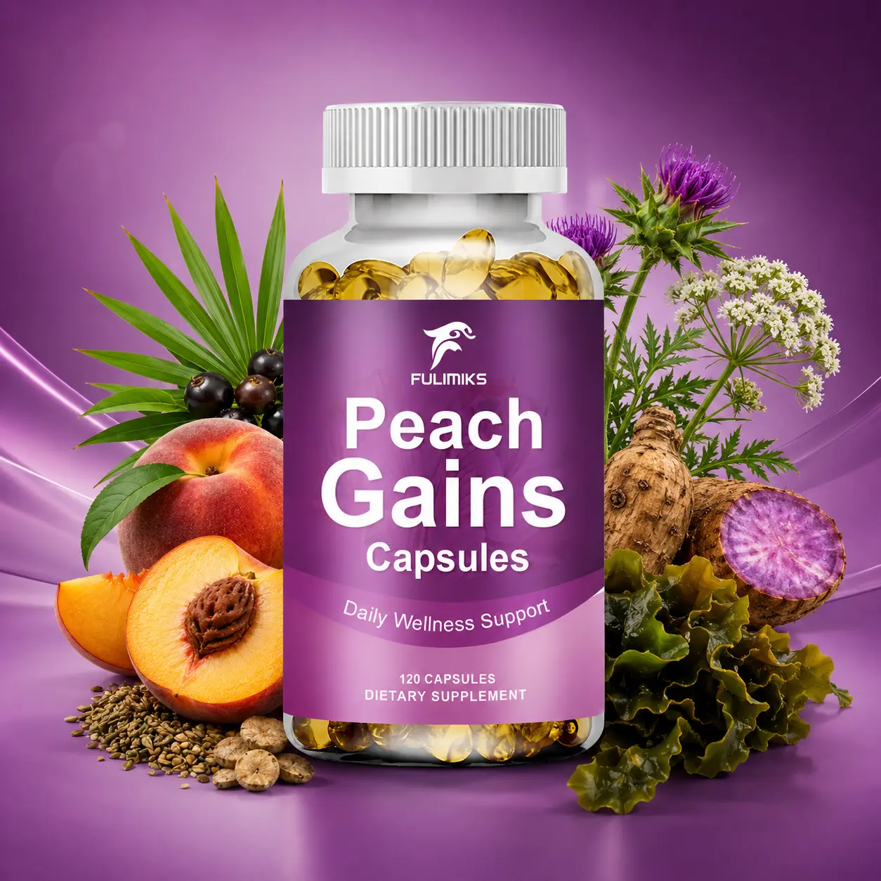 Women'S Maca Root BBG TOP Support Capsules - Plant-based Ingredients with Saw Palmetto, Fenugreek Seed Extract For Daily Nutritional Supplements For Women, Packaging May Vary