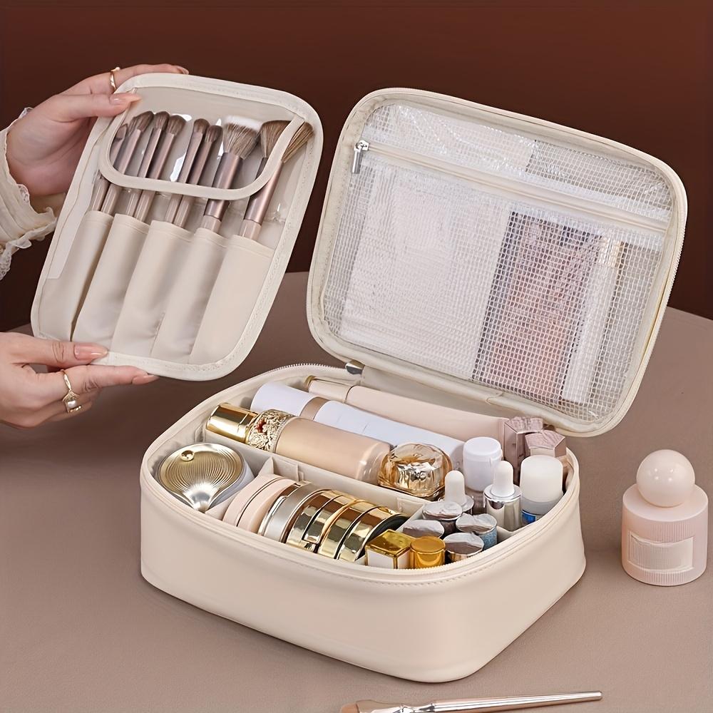 Makeup Tool Storage Bag, 1 Count Large Capacity Makeup Organizer, Travel Cosmetic Storage Bag, Zipper Makeup Organizer Pouch, Versatile Storage Bag for Travel, Makeup Bags