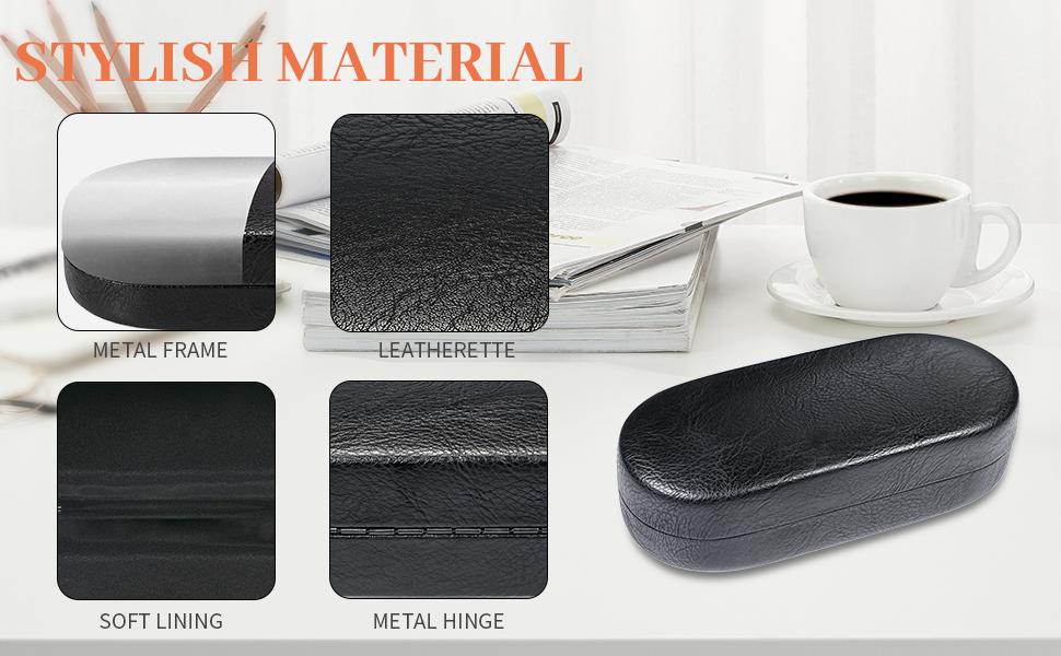 Hard Shell Sunglasses Case, Classic Large Glasses Case for Women Men, Sunglass Eyeglasses