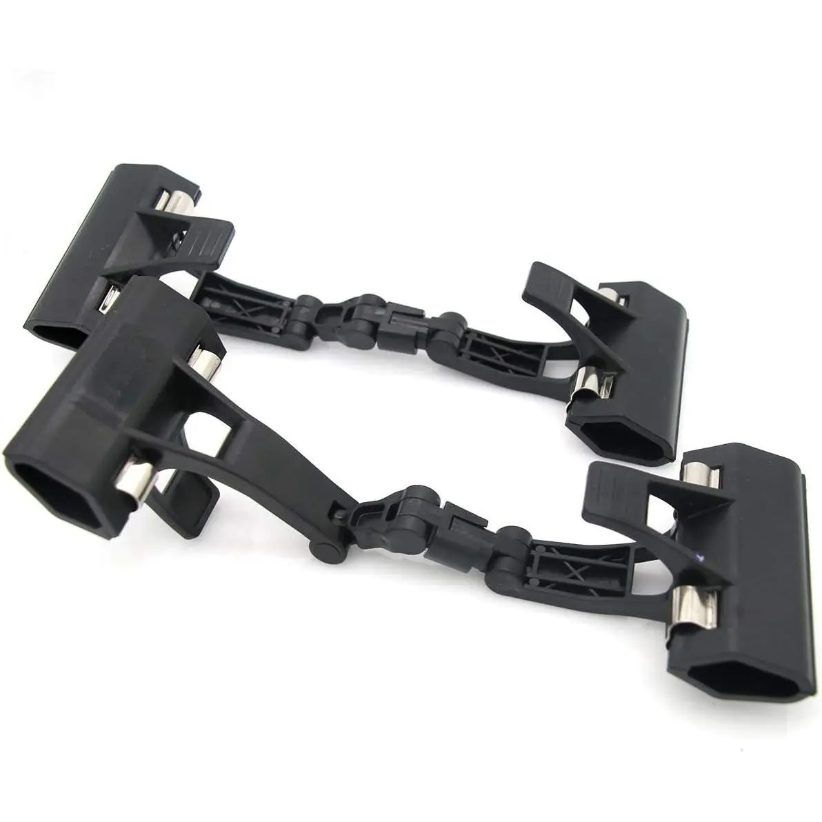 Adjustable, Foldable, and Twistable Copy Holder Clip - Easel Accessory – Double Head Painting Clip – Easel Accessory, Pack of 2 (Black)
