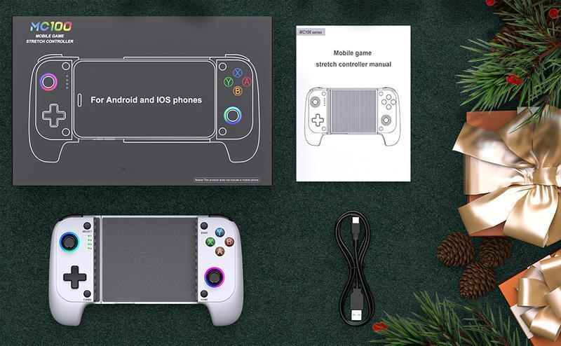 Mobile Gaming Controller for Iphone/Android(100-175mm), Wireless Gaming Phone Controller with Phone Case Support, Hall Effect Joystick, Turbo - Low Latency Bluetooth Controller ipad games steam Mobile Gaming Controller for Iphone/Android(100-175mm), Wireless Gaming Phone Controller with Phone Case Support, Hall Effect Joystick, Turbo - Low Latency Bluetooth Controller ipad games steam