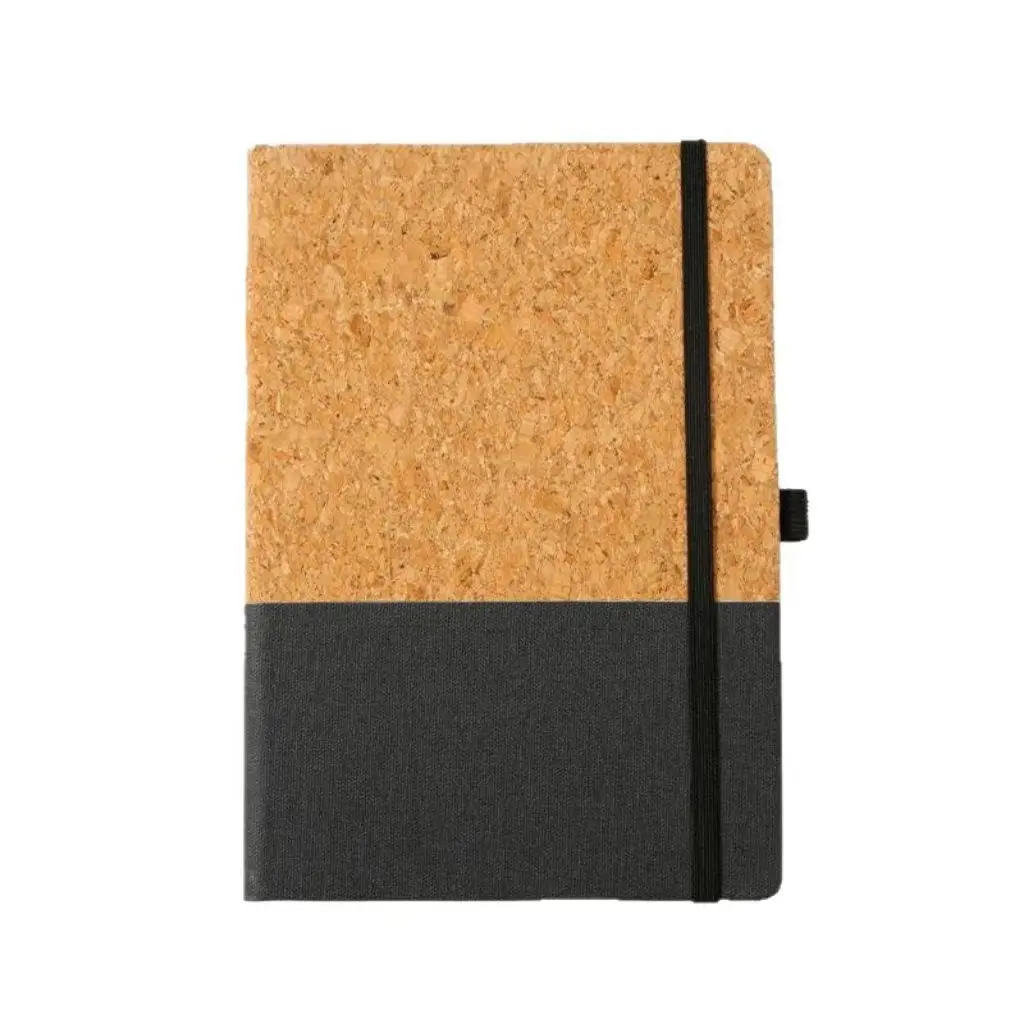 Eco-Friendly Cork Notebook, Sustainable Office Supplies, Ideal Gift for Businesses, Natural Style Journal, Perfect Business Souvenir