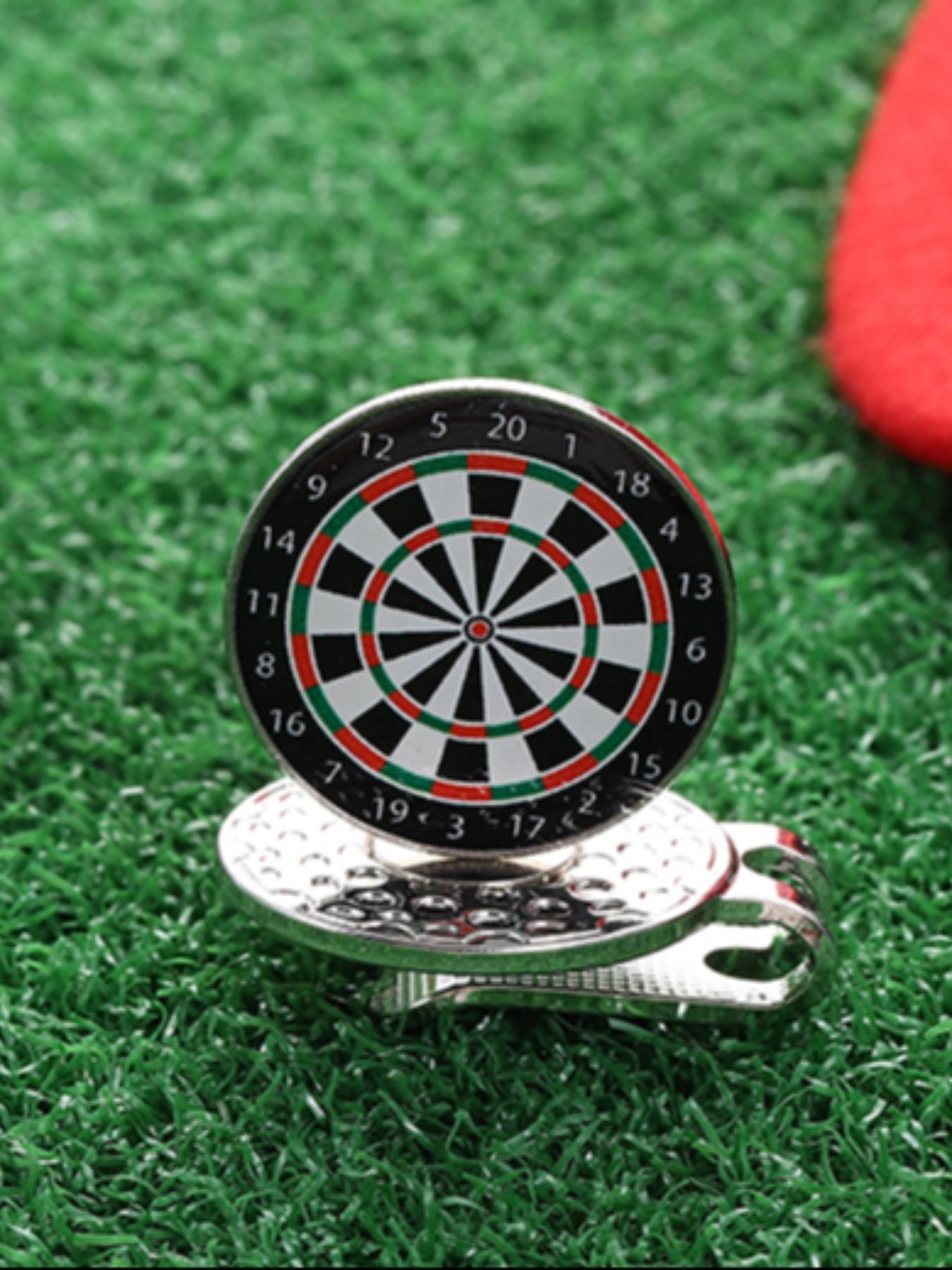 Creative Dartboard Design Golf Hat Clip, Fashionable Golf Hat Clip for Women & Men, Golf Accessories, Golf Ball Marker, Trendy All-match & Exquisite Brooch for Birthday Gift