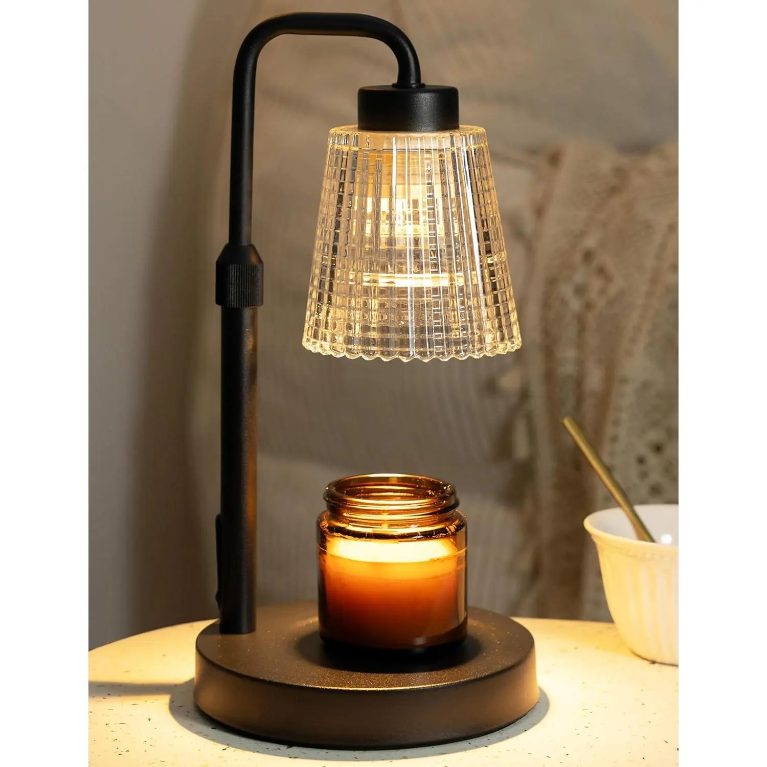 Candle Warmer Lamp with Cycle Timer, Birthday Gifts for Women Mom Her, House Warming Gifts   Room Decor, Wax Melt Warmer for Jar Candles with 2 Bulbs