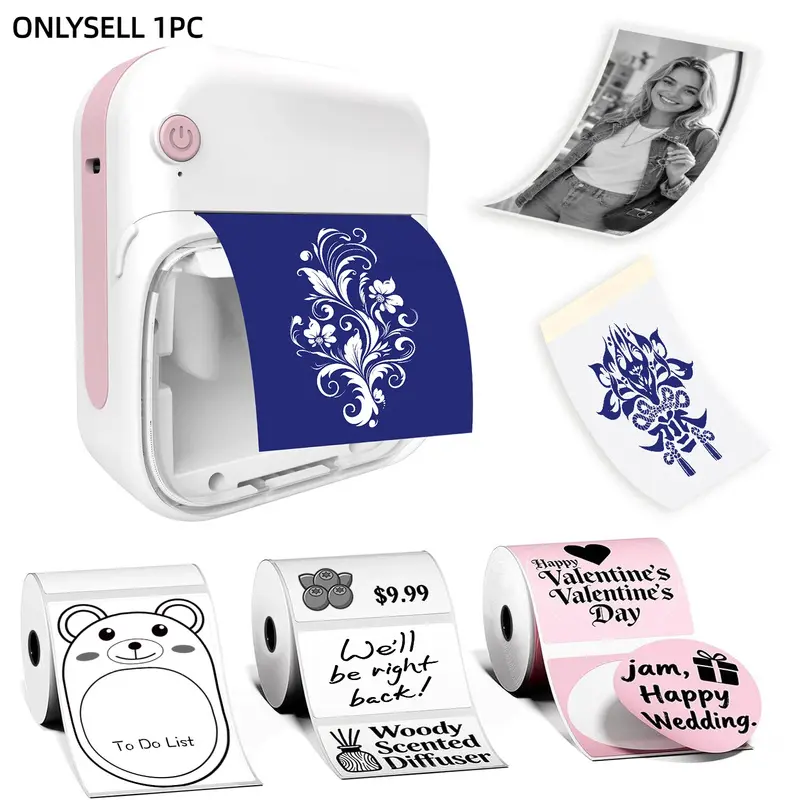 Bluetooth-compatible Tattoo Transfer Machine, Portable DIY Tattoo Printer, Handheld Thermal Printer, Rechargeable Tattoo Tool, Creative Kit, Tattoo Stencil Printer