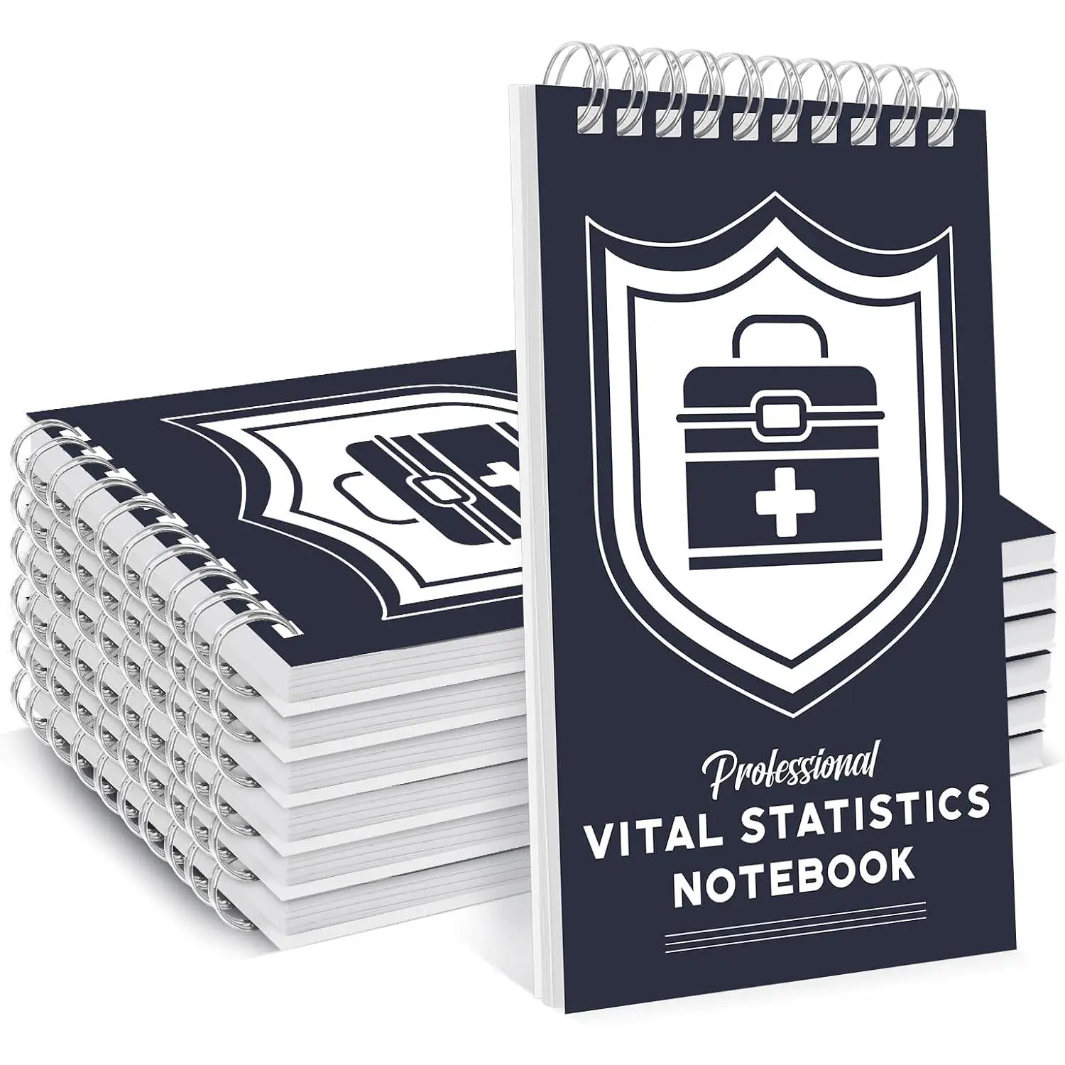 6 Pack Professional Vital Statistics Notebook for EMT Paramedic