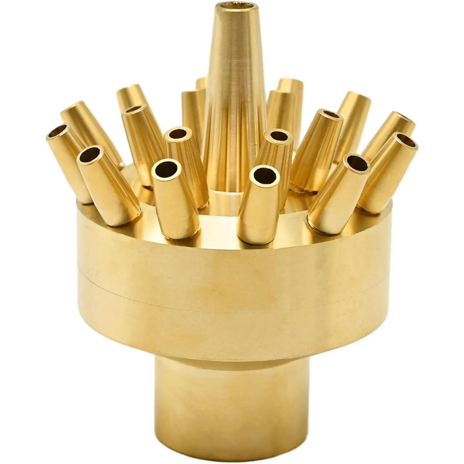 1 Inch DN25 3-Tier Solid Brass Fountain Nozzle, Heavy-Duty Water Jet Spray Head for Ponds, Gardens & Plaza Outdoor Water Displays