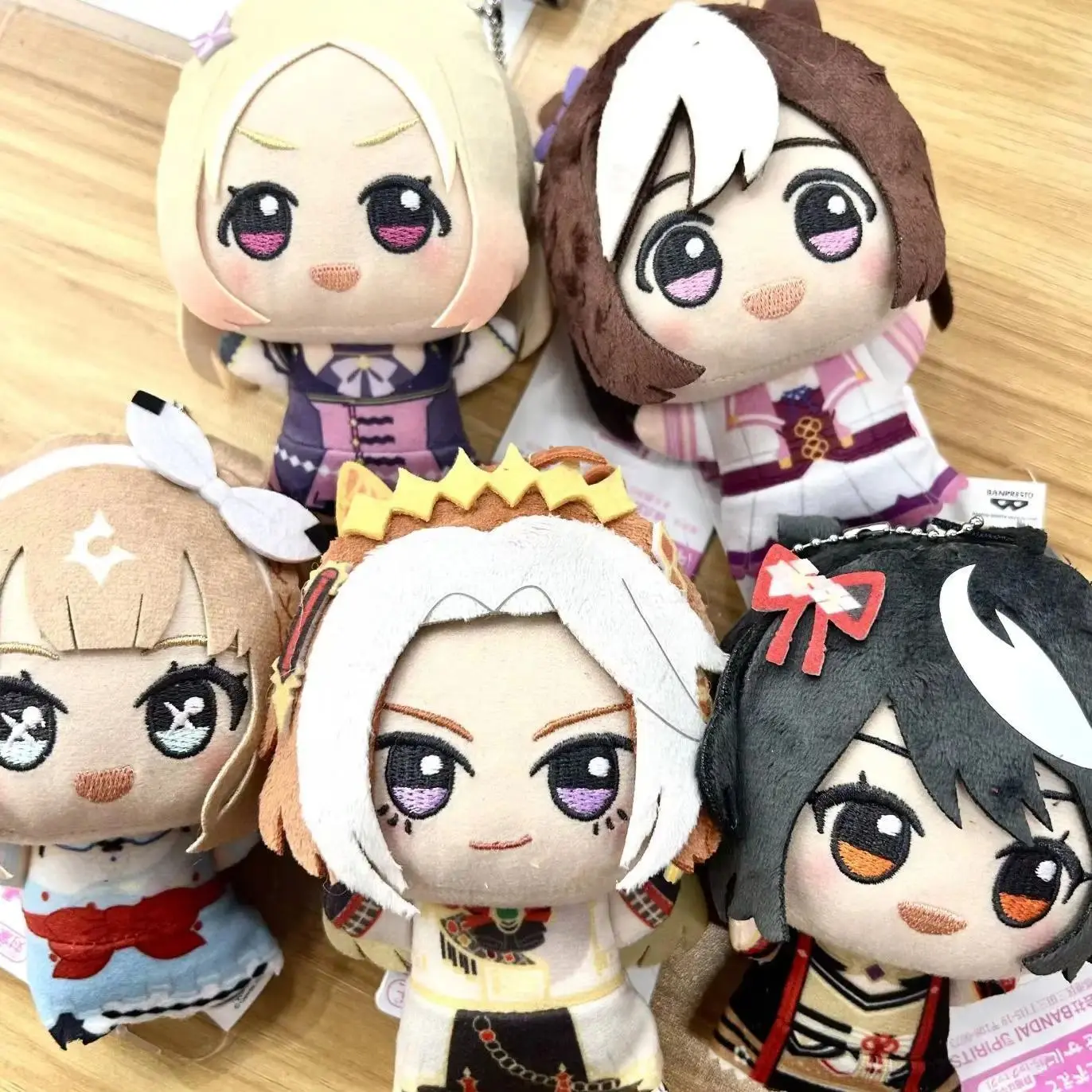 2026 new hot item 12cm  Uma Musume Pretty Derby Plush Toys UMPD Kitasan Black Almond Eye Anime Game Character Merchandise Keychain For Fan Gift