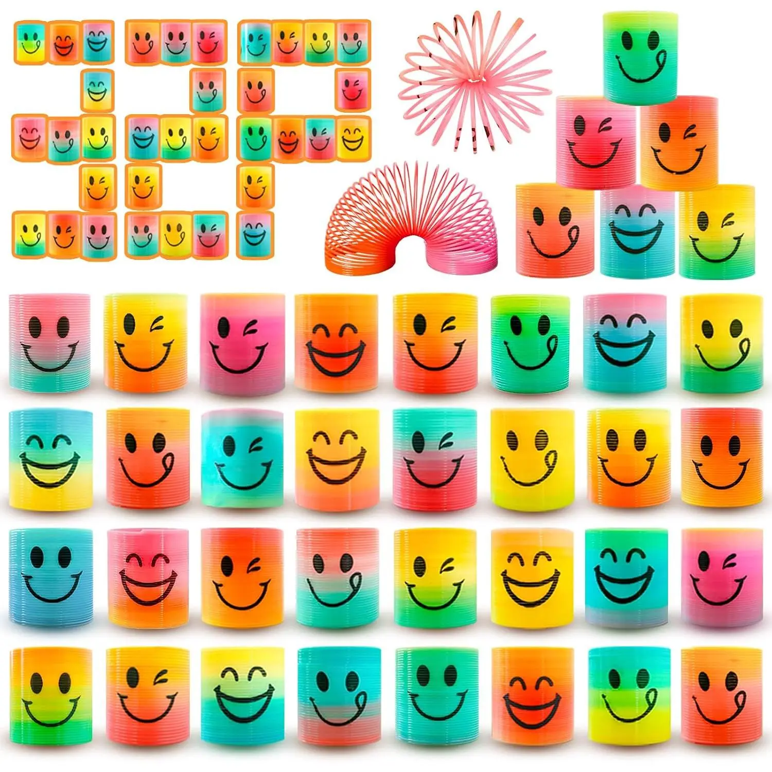 32-Piece Mini Spring Pet Toy Set - Fun Goodie Bag Stuffers for Dog & Cat Enrichment, Small Prize Gifts for Pet Celebrations, Christmas, Birthday