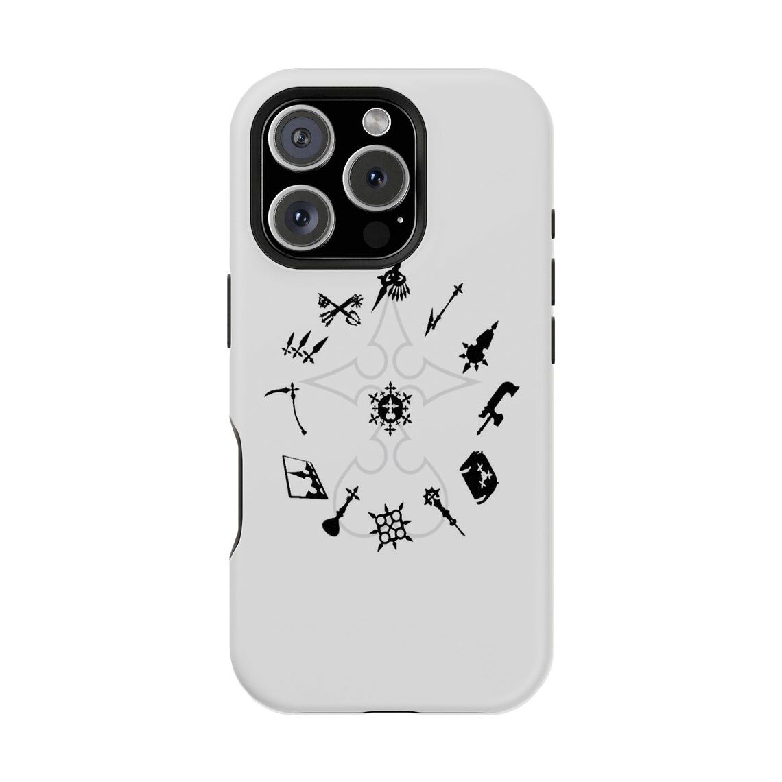 Kingdom Hearts Double-layer durable phone Cases For iPhone 17 16 15 14 13 12 Promax Pro Plus, hard shell protection ,Unique design,best Gift