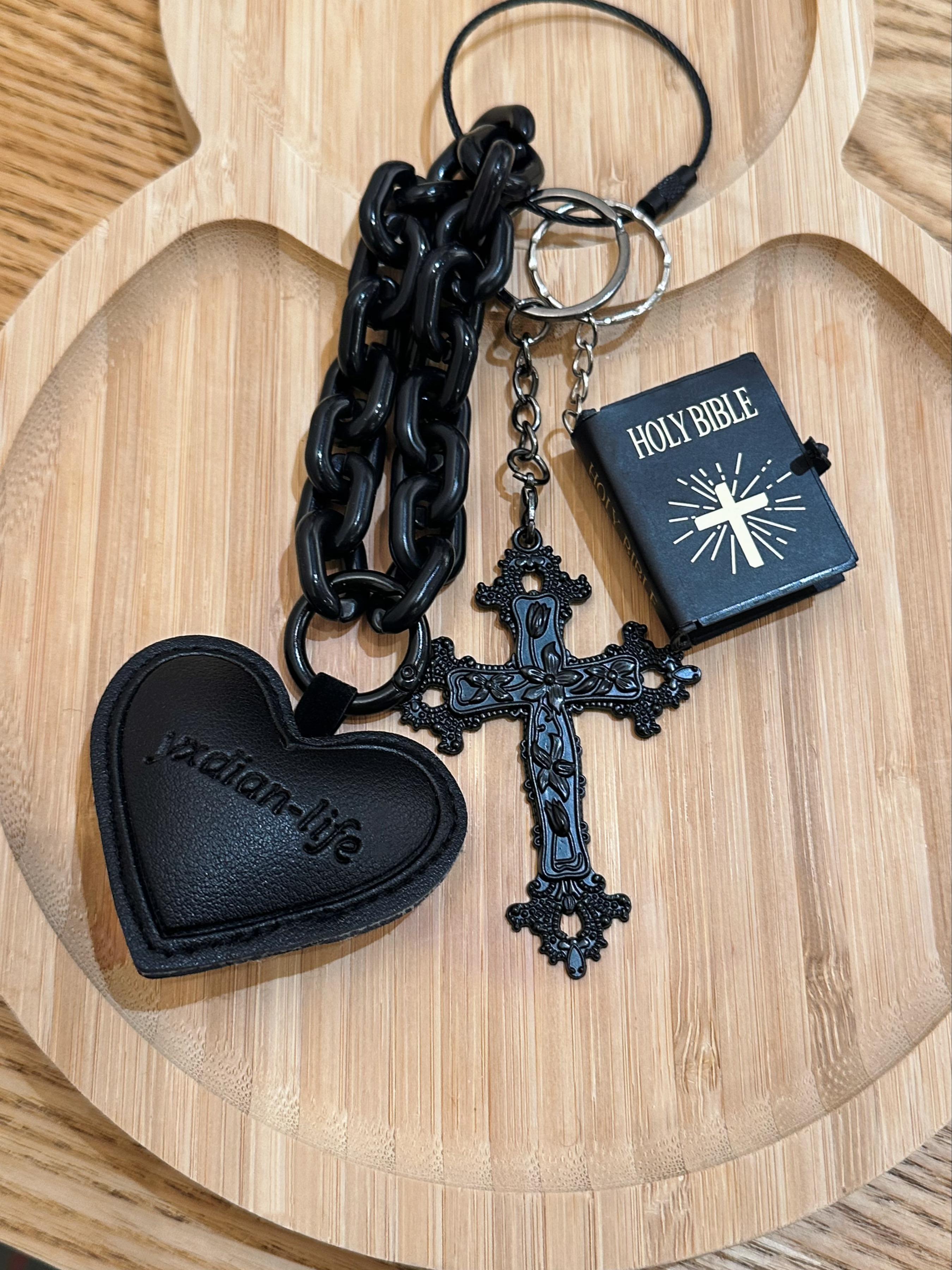 Gothic Style Bag Decoration, Fashionable Bag Keychain, Bag Charm for Women & Men, Trendy All-match & Exquisite Heavy Duty Keychain for Birthday Gift