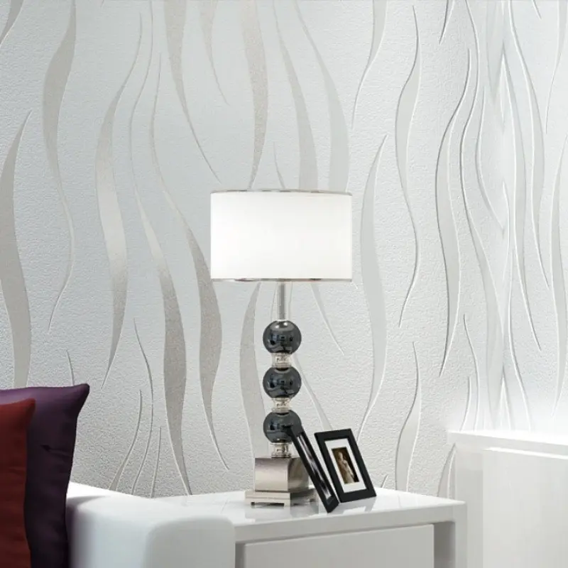 Self-Adhesive Striped Wave Wallpaper, Sticky Wallpaper Peel And Stick, Bedroom Living Room Background Wall Sticker, TV Sofa Entrance Decor, Easy to Apply, Home Decoration Art