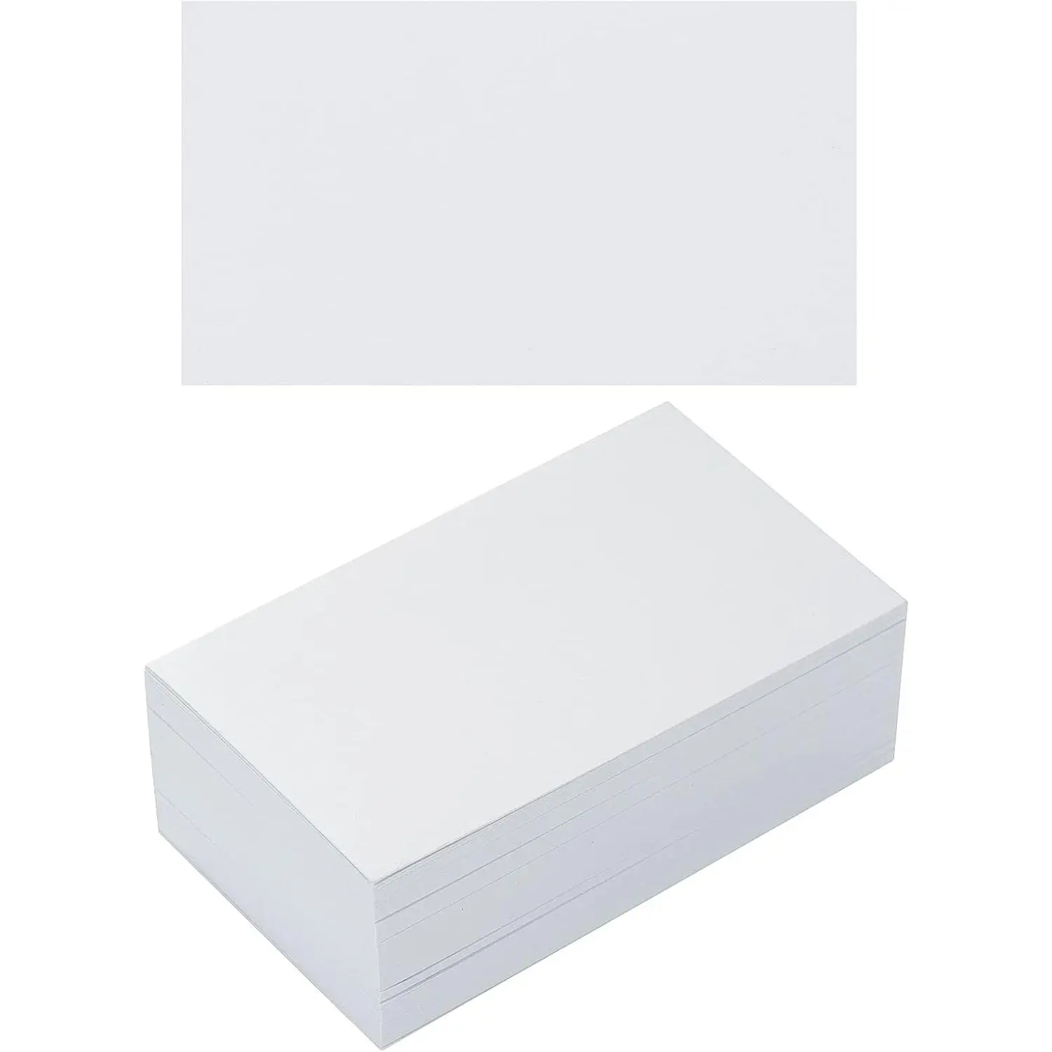 100 Pack Cardstock Blank Heavy Cards Stock, White, 2x3.5 inches | 250GSM Thick Paper, For Invitations, For Greeting Cards Making, For Postcards